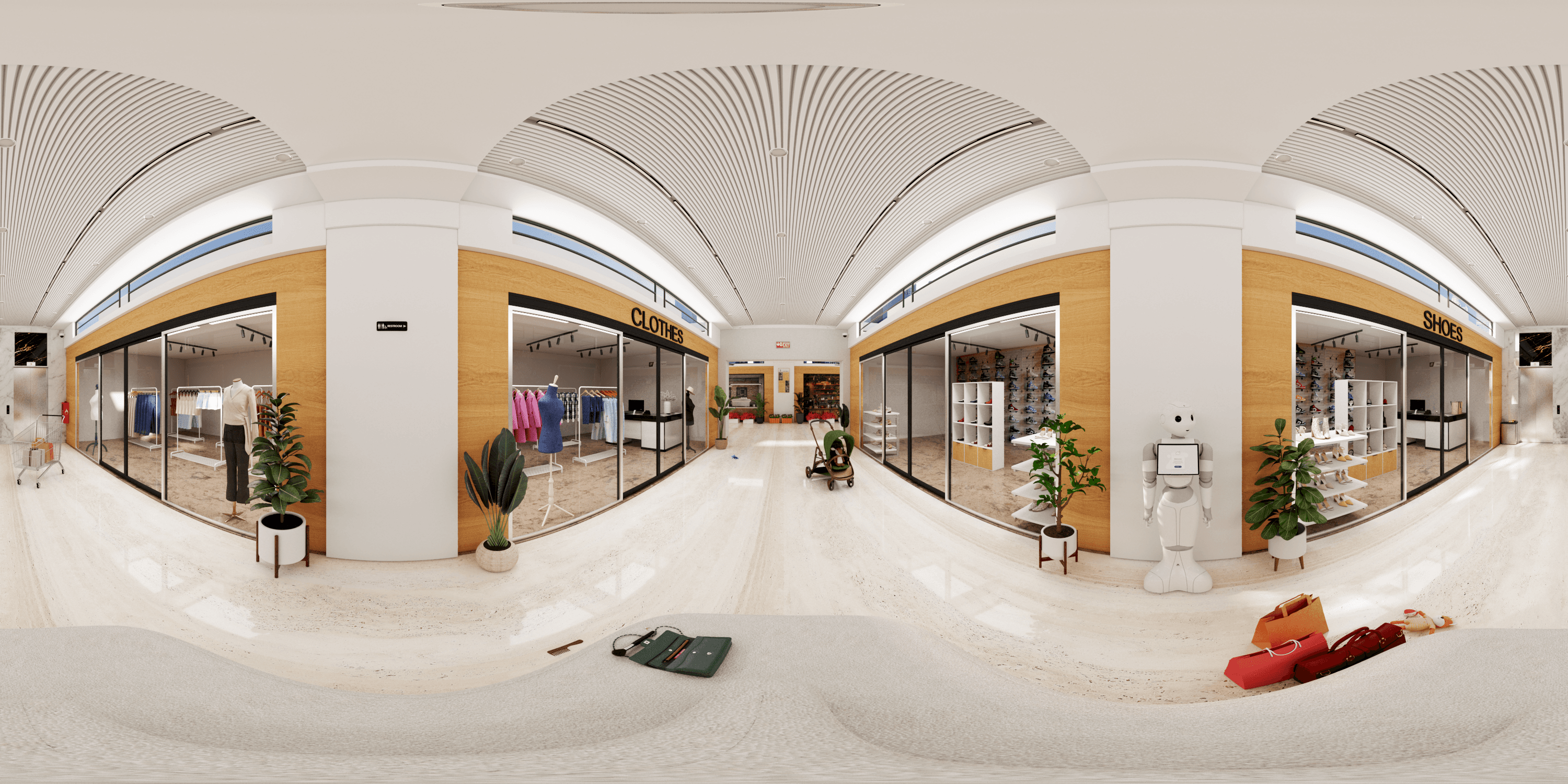 Grand Retail Mall & Atrium Corridor