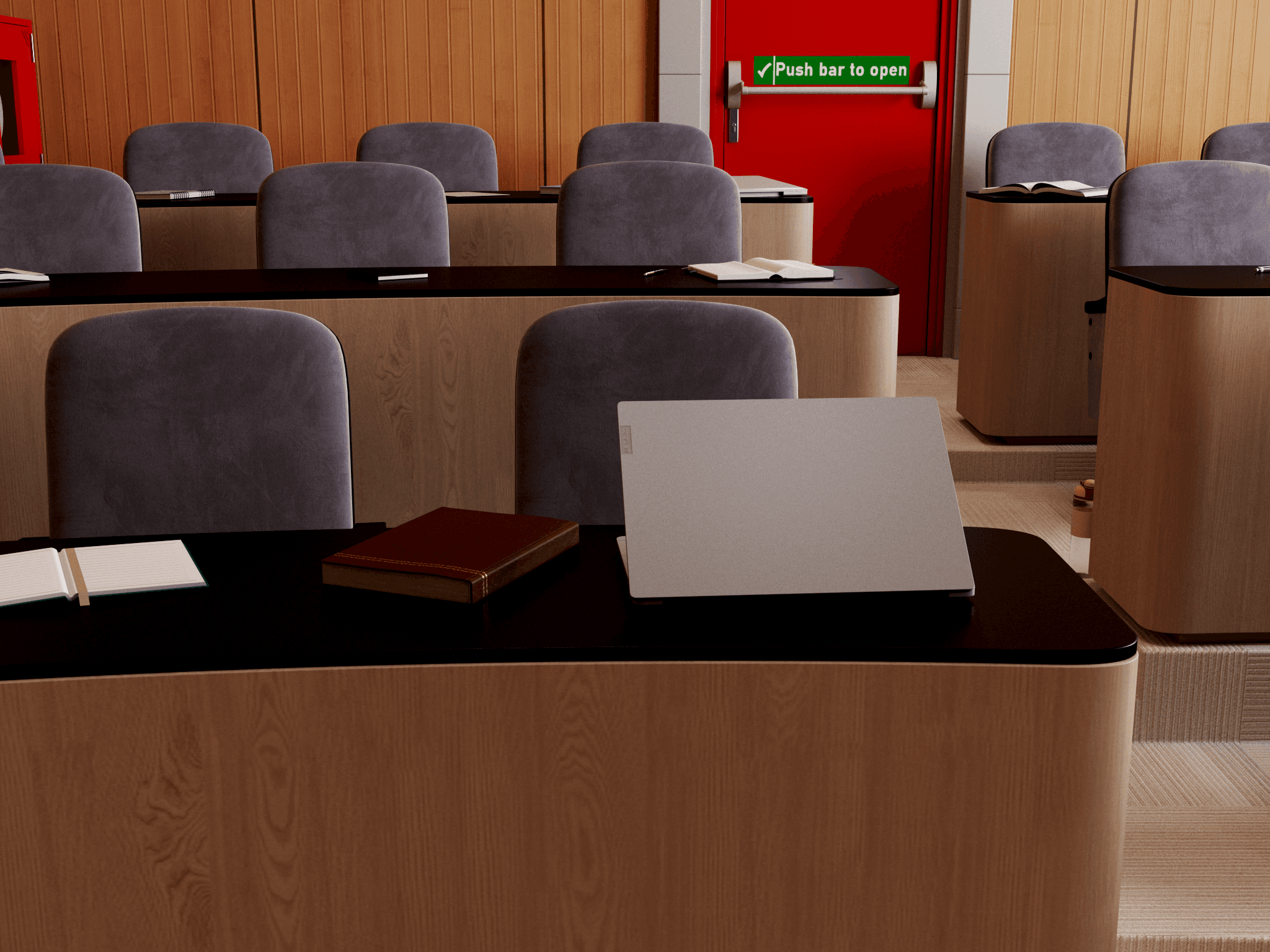 Modern Academic Lecture Amphitheater render 2