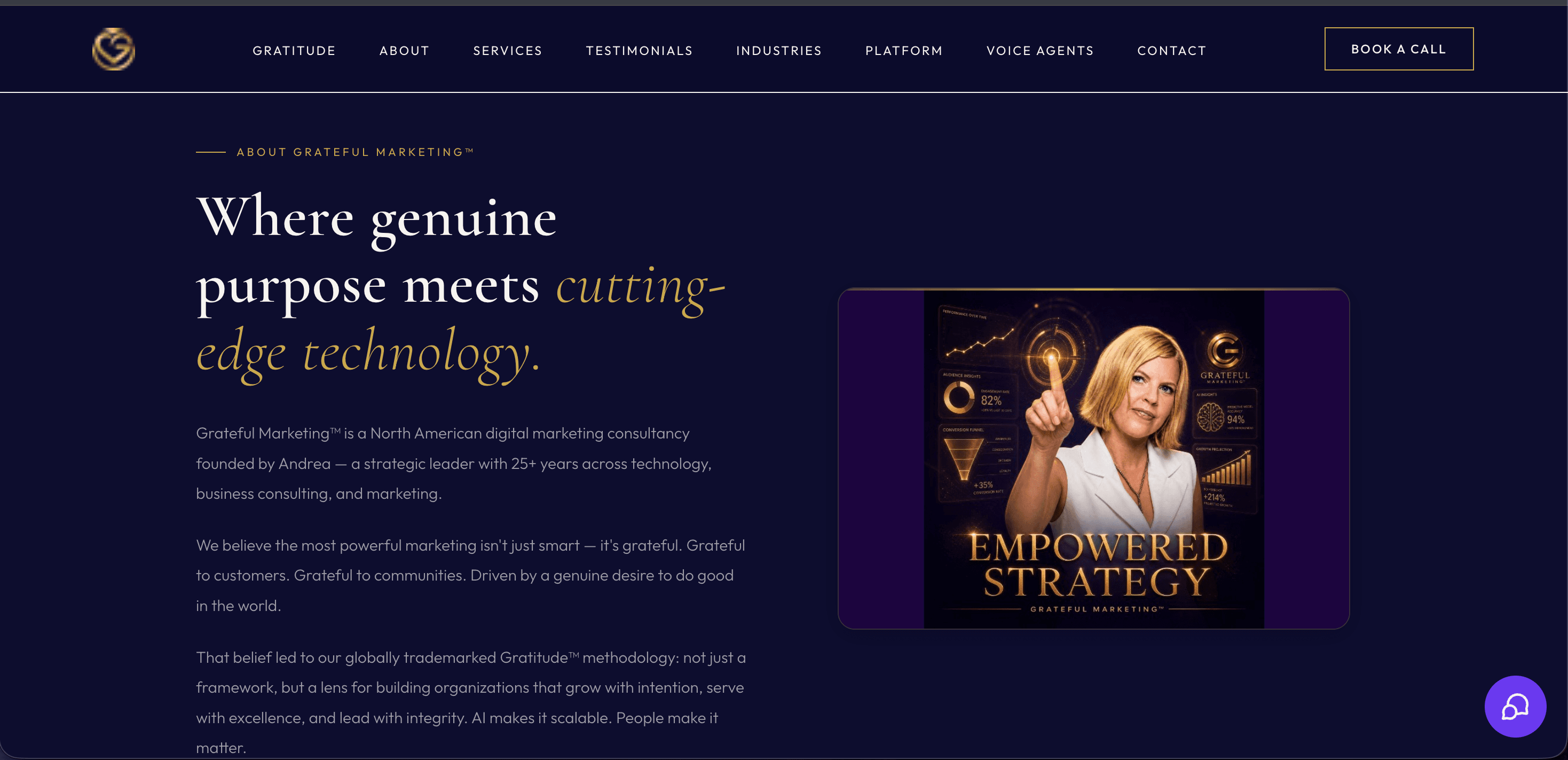 Grateful Marketing AI Platform render 2